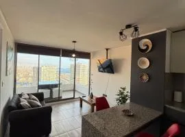 Depto moderno con vista al mar