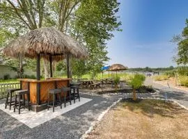 Dock and Backyard Bar Spacious Barnegat Bay Retreat
