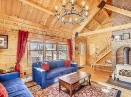 Aspen's Run: 3 br log cabin, wood stove, deck, firepit, window a/c by Stowe Country Homes