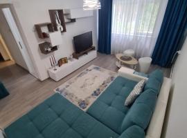 Apartament Central Slanic-Moldova, acomoda&ccedil;&atilde;o com cozinha em Slănic-Moldova