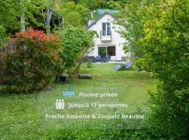 Gîte 11 p tout confort Beauval châteaux #piscine