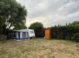 Caravane au bord de la mer, camping &agrave; Erdeven