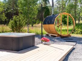 Himos Stonelake - two saunas and a hot tub, acomoda&ccedil;&atilde;o com cozinha em J&auml;ms&auml;