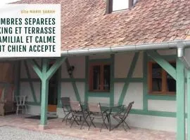 Gîte chez Marie-Sarah petite maison calme parking