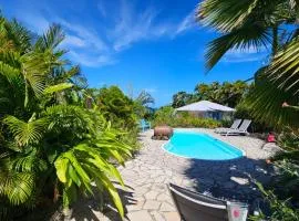 Bungalow Maracuja avec piscine, vue mer, plage à 150m