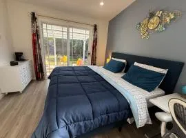 Private Master Suite with workplace, & OutdoorSitting