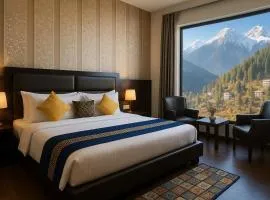 The Divine heights Mcleodganj #centrally heated & air cooled #scenic mountain view #big parking #on mall road #top rated #most awarded #premium rooms #bar #terrace #lift #property of the year # BY VAIKUNTH#