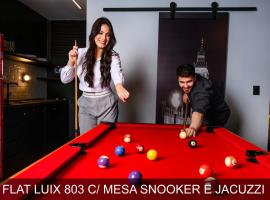 Luix Londrina Flat Hotel c jacuzzi, ar quente e frio, mullivanniga hotell sihtkohas Londrina