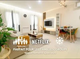La Confortable - Spacieux T3 familial 6pers - Bonn'appartts-sur-Seine