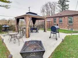 Detroit Retreat with Gazebo Fire Pits and Charcoal Grill