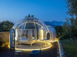 Bubble Pegasus Blue e Bubble Volans, camping de luxo em Monte Marcello