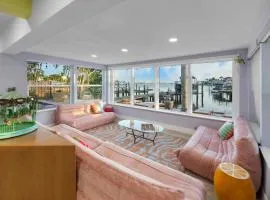 Pink Pony Villa - Waterfront Escape with Pool & Themed Rooms