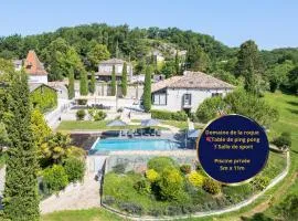 Domaine de la Roque à la campagne BBQ ping pong-piscine prviée chauffée