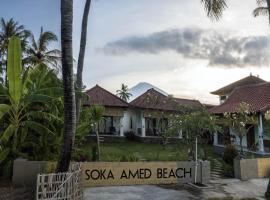 Soka Amed Beach, accommodatie met onsen in Amed