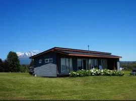 Cabaña con vista al lago