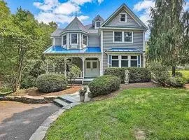 Country home with rock climbing gym, pond and creek