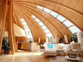 Dome Compound with Hot Tub, Piano and Rock-Climbing Gym