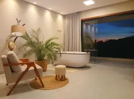 Casa Espetacular com banheiras e uma vista incrível.