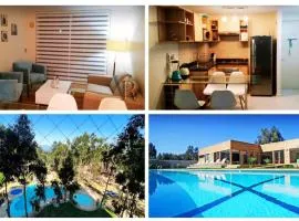 VR | Algarrobo Playa Mirasol 5PAX mar cerca, piscina, hermosa decoración, parking free