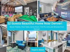 10 min to DT, Luxe 4BR w Movie Theater, Game Room