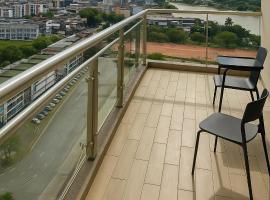 River view RDA 13A07A with balcony, self catering accommodation in Kuching