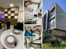 Apto Studio para 03 pessoas em Torres - Ar condicionado - Smart TV - Wifi - Vaga de garagem - Lavanderia - Aceita Pet - 400mts da Praia