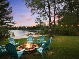 Luxe Poconos Lake House with Private Beach