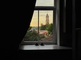 Jacuzzi overlooking the tower