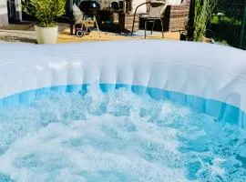 Exclusive Garden Oasis with Jacuzzi & Private Parking