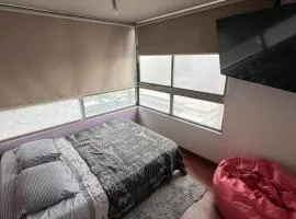 Apartamento en Santiago ,centro histórico, Dos Dormitorios, Cocina, Lavadora, WiFi y Home Office Cerca Metro Santa Ana