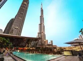 New 1BR Burj view- Infinity Pool - Dubai Mall