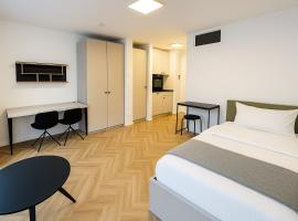 Skyline Apartment Adlershof - Premium Design and Full Kitchen、ベルリンのホテル
