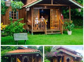 Para&iacute;so aconchegante, em meio &agrave; natureza, a 5 min da praia, villa em Garapu&aacute;