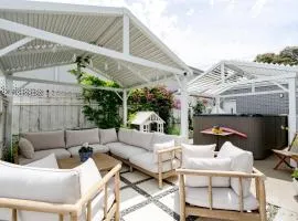 Spacious Hamptons-style home with heated pool