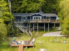 Waterfront Deck and Dock Torch Lake Home!