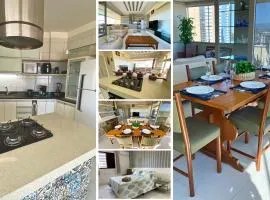 Apto 3 quartos em Torres-RS - 500m da Praia - Vista Serra e Rio - Ar condicionado - Garagem - Aceita Pet