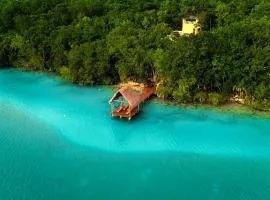 Bacalar Casa Relaxo frente a la Laguna con Muelle Privado