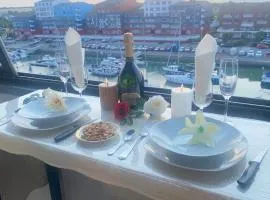 Vue sur la marina-6 pers à Courseulles sur Mer