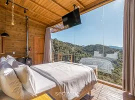 Cabana acolhedora c/jacuzzi na serra VST015