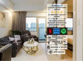 Le Martell 1BR BGC Condo Unit - Infinity Pool & Gym Access with 360 City View