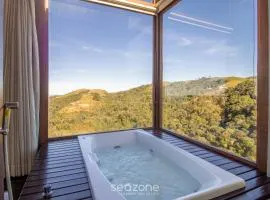Cabaña rústica c/jacuzzi y vista increíble VST003