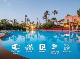 Palmeraie, Jardin et Piscine