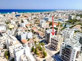 Stylish 2BR Apartment with Balcony and Parking near Saint Lazarus and Finikoudes Beach