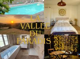 la vallée du paradis studio avec balnéothérapie en campagne, hotel v destinaci Alette