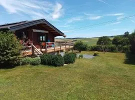 chalet with panoramic view & fenced garden