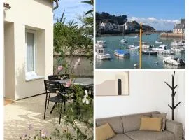 Maison Dahouët en bord de mer- Grand Jardin clos