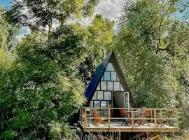A-Frame Houses Overlooking Öland's Landscape