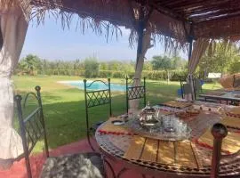 Villa sur ferme, piscine & vue sur Atlas