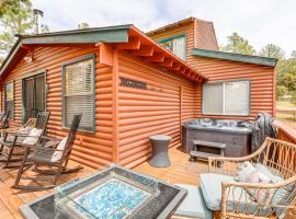 Private Hot Tub and Fire Pit Pine Cabin Near Hiking, Hotel in Pine