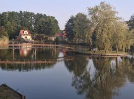 Agrowczasy Nad Stawem - Plus strefa jacuzzi przy domu z jedną sypialnią, beach hotel in Gartatowice
